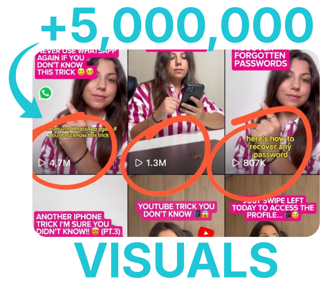 Noemi — +5,000,000 visuals across her viral TikTok content